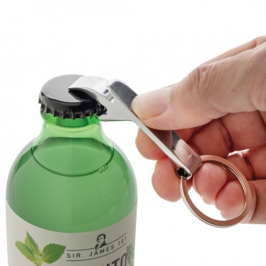 Logotrade mainoslahjat ja liikelahjat tuotekuva: Pullonavaaja-avaimenperä RCS kierrätettyä sinkkiseosta