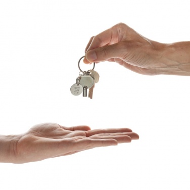 Logotrade mainostuote tuotekuva: Ilmausavain avaimenperä RCS kierrätettyä sinkkiseosta