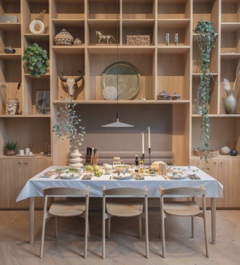 Logo trade mainoslahja ja liikelahja tuotekuva: Ukiyo Aware™ 180g pöytäliina puuvillasta 250x140cm