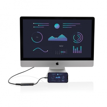 Logo trade liikelahja mainoslahja tuotekuva: Terra hub HDMI tulolla kierrätetystä alumiinista