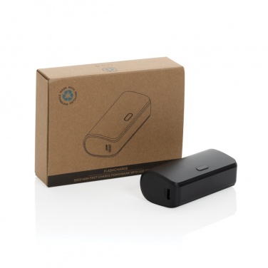 Logotrade mainoslahjat kuva: FlashCharge 5000mAh pikalatausvirtapankki RCS muovista