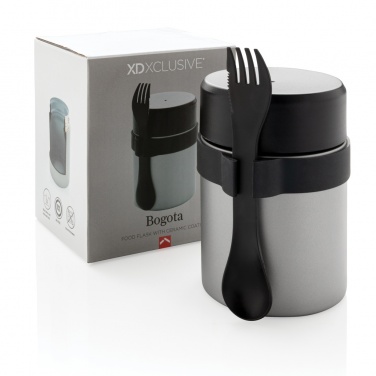 Logo trade mainoslahja kuva: Keraamisesti pinnoitettu Bogota-ruokatermos