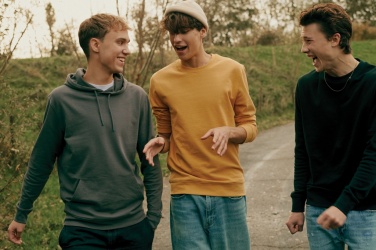 Logo trade liikelahja kuva: Iqoniq Etosha kevyt collegepaita kierrätetystä puuvillasta