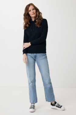 Logo trade liikelahjat mainoslahjat kuva: Iqoniq Rila kevyt huppari kierrätetystä puuvillasta