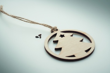 Logo trade mainoslahjat tuotekuva: Puinen puun muotoinen koriste