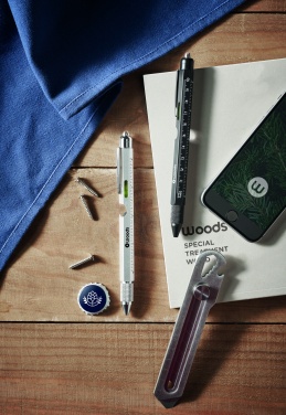 Logotrade mainoslahja tuotekuva: Vesivaakakynä ja viivoitin