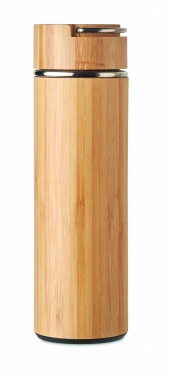 Logo trade mainostuote kuva: Bambu termospullo 400 ml TAMPERE