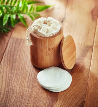 Logo trade mainostuotet tuotekuva: Bambu vanulappu rasia