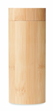 Logo trade mainoslahja ja liikelahja tuotekuva: Bambu aurinkolasit KEILA