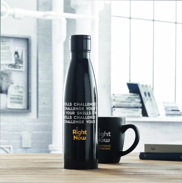 Logo trade liikelahja mainoslahja tuotekuva: Juomapullo lämpömittarilla