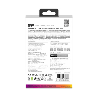 Logo trade mainoslahjat ja liikelahjat kuva: Hard Disc Silicon Power Armor A30 1TB