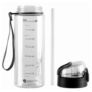 Logotrade mainoslahja tuotekuva: Juomapullo SEYHAN 900 ml Schwarzwolf