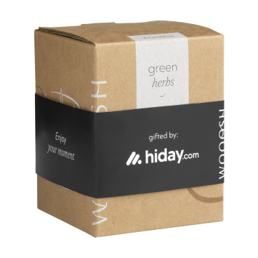 Logo trade liikelahja mainoslahja tuotekuva: Wooosh-tuoksukynttilänvihreät yrtit