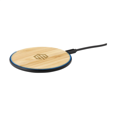 Logo trade mainostuotet tuotekuva: Bamboo 10W Wireless Charger langaton pikalaturi