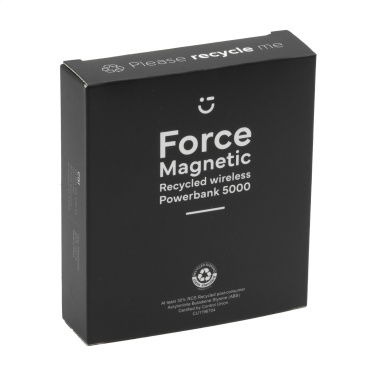 Logotrade mainoslahjat kuva: Force Magnetic RCS kierrätetty langaton Powerbank 5000