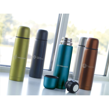 Logo trade liikelahjat tuotekuva: Frosted Bottle RCS Recycled Steel 500 ml lämpöpullo