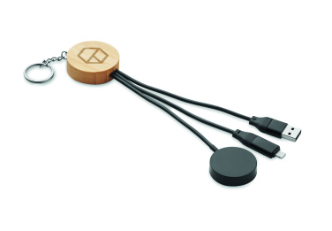 Logotrade liikelahjat mainoslahjat tuotekuva: Avaimenperä 4 in 1 60W kaapelil