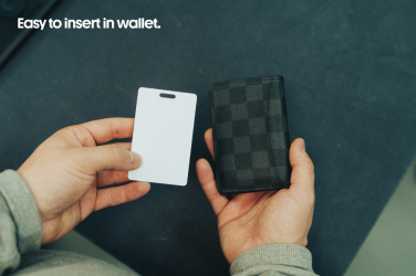 Logotrade liikelahja tuotekuva: Findcard RCS kierrätysmuovinen tavaranseurantakortti