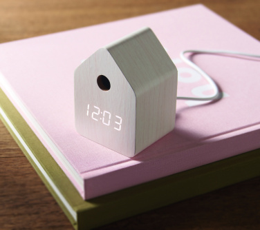 Logo trade mainoslahjat tuotekuva: MDF-käkiherätyskello