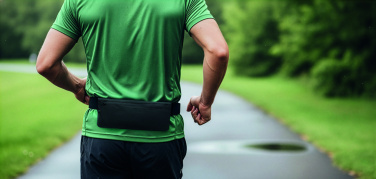 Logotrade liikelahja tuotekuva: Sport vyölaukku 600D RPET