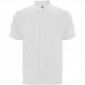 Centauro Premium unisex polo trumpomis rankovėmis, Baltas