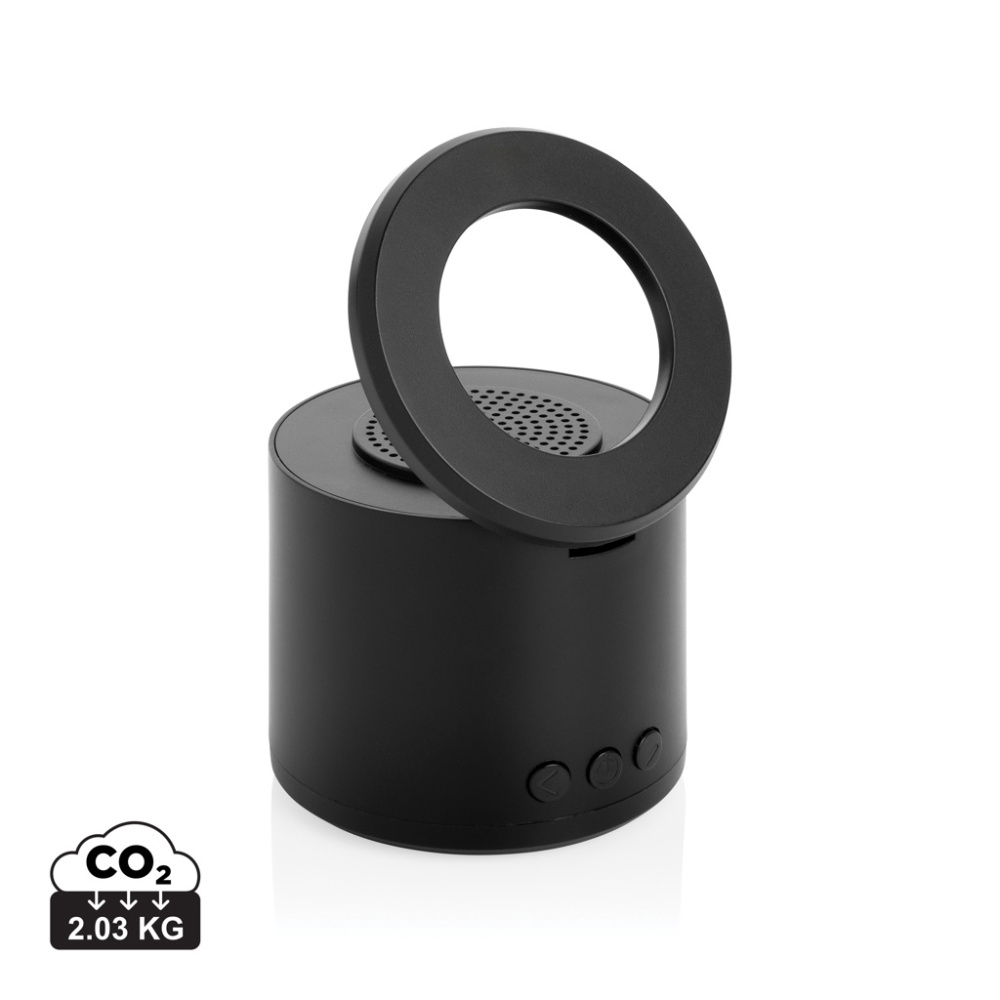 Logotrade verslo dovanos nuotrauka: „Magpulse RCS“ perdirbto plastiko 3 W garsiakalbis su magnetiniu laikikliu