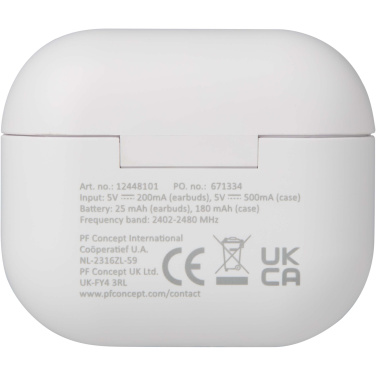 Logotrade reklaminiai produktai nuotrauka: „Altais“ perdirbto plastiko belaidės „Bluetooth®“ ausinės