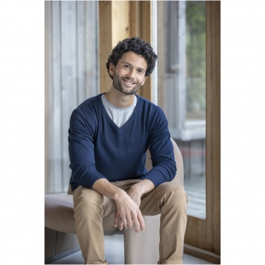 Logotrade biznesa dāvanas foto: Stanton vīriešu pulovers ar v veida izgriezumu