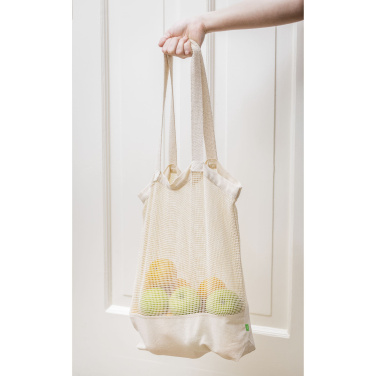 Logotrade ziemassvētku dāvanas foto: Natura Organic Mesh Shopper (180 g/m²) iepirkumu maisiņš