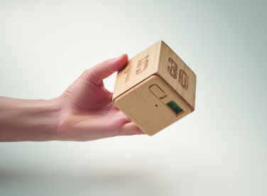 Logotrade ziemassvētku dāvanas foto: Bambusa vērpjamais atlikšanas taimeris