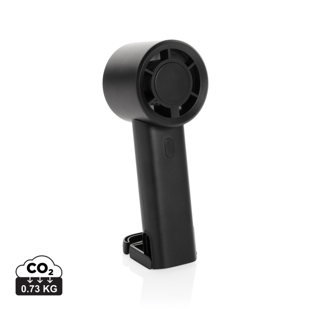 Logotrade ziemassvētku dāvanas foto: Pārnēsājams ventilators no pārstrādātas plastmasas, kas ir atkārtoti uzlādējams Twist RCS