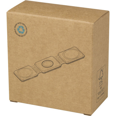 Logotrade logo dāvanas foto: Armus 3-in-1 15W salokāms bezvadu lādētājs no pārstrādātas plastmasas