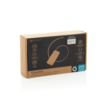 Logotrade dāvanas foto: Quantum RCS īpaši ātra PD45W 10.000mAh pārnēsājamā baterija ar ekrānu