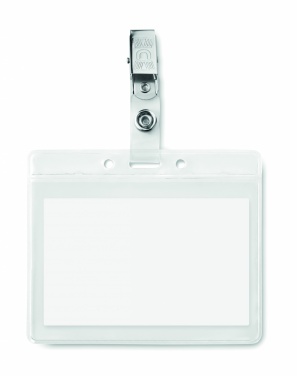 Логотрейд pекламные подарки картинка: Бейдж холдер из ПВХ