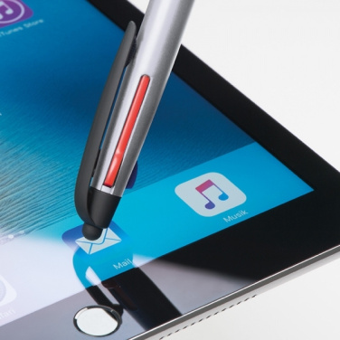 Логотрейд pекламные подарки картинка: Пластиковая шариковая ручка 3в1 BOGOTA