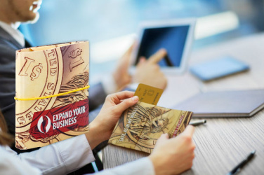 Логотрейд pекламные подарки картинка: Бумажник-оригами 998117