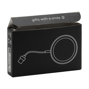 Логотрейд pекламные подарки картинка: Беспроводное зарядное устройство Force MagSafe 10 Вт из переработанного материала