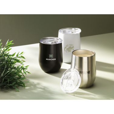 Логотрейд pекламные cувениры картинка: Термокружка Huevo RCS из переработанной стали объемом 350 мл