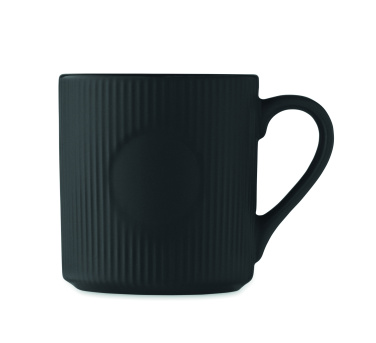 Лого трейд pекламные продукты фото: Ribbed ceramic mug mat 340 ml
