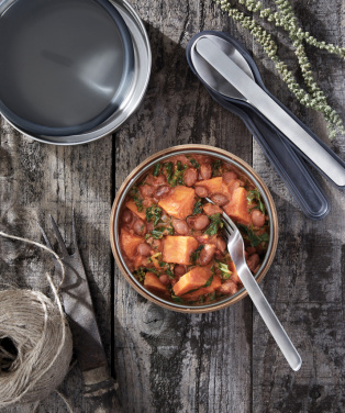 Логотрейд pекламные подарки картинка: Стеклянная миска для обеда Black+Blum 750 мл