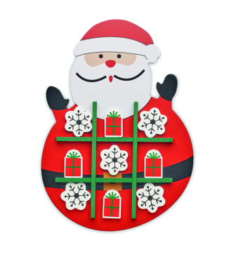 Логотрейд pекламные cувениры картинка: Christmas wooden tic tac toe