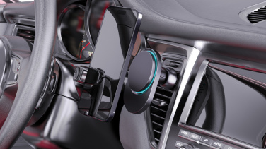 Логотрейд pекламные подарки картинка: Автомобильный держатель PowerCruze RCS rplastic 15W с магнитной зарядкой