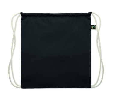 Логотрейд pекламные подарки картинка: Drawstring bag Fairtrade 180gr