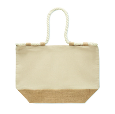 Лого трейд бизнес-подарки фото: Canvas beach bag