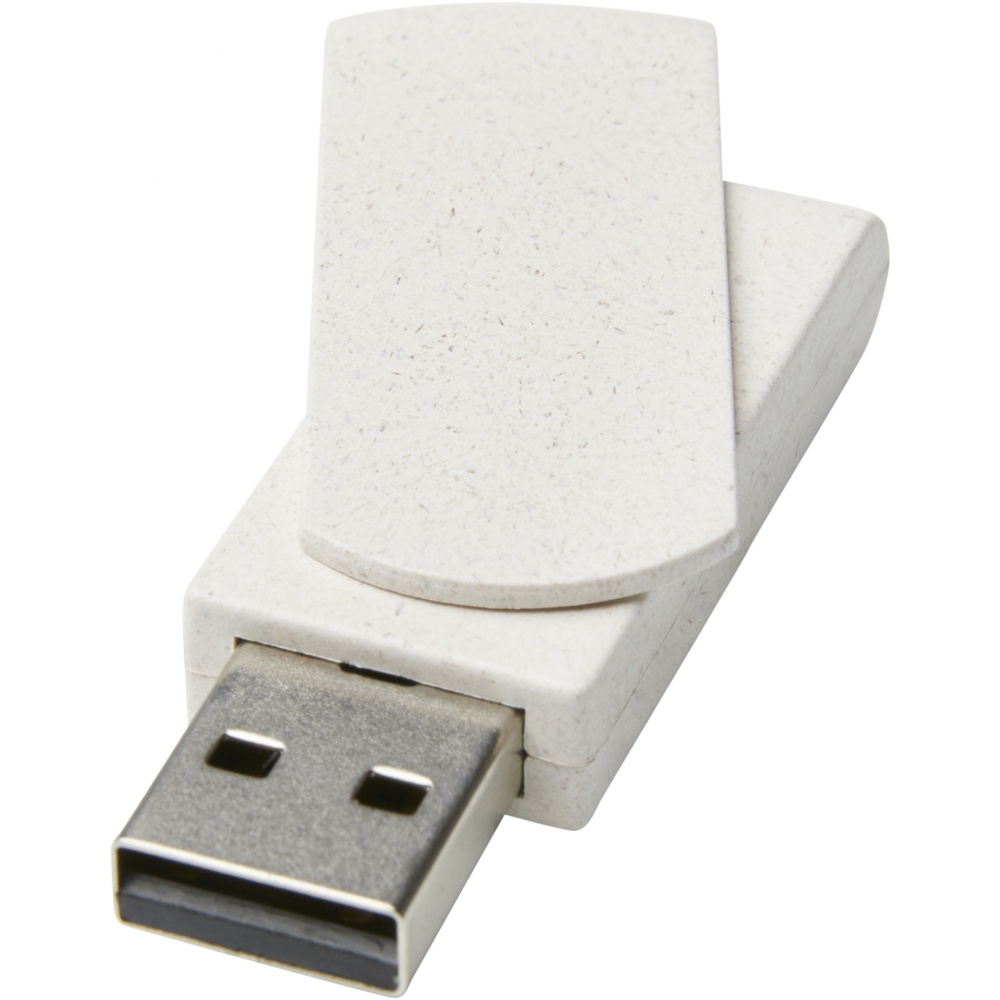 Logotrade presentreklam bild: Rotate 4 GB USB-minne i halm