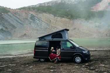 Logotrade profilreklam bild: Fleece filt med sherpafoder