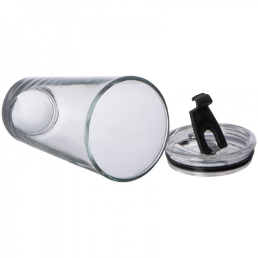 Logotrade presentreklam bild: Glasmugg med lock WATTENSCHEID 400 ml