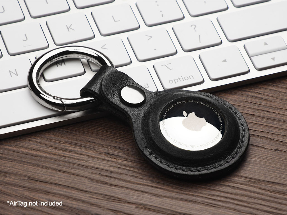 Logotrade reklamprodukter bild: Nyckelring med hållare för AirTag 1914141