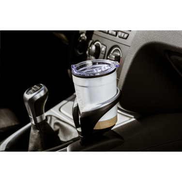 Logotrade presentreklam bild: Kobe Bamboo RCS Recycled Steel 350 ml kaffekopp