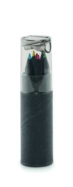 Logotrade profilreklam bild: 6 svarta färgpennor